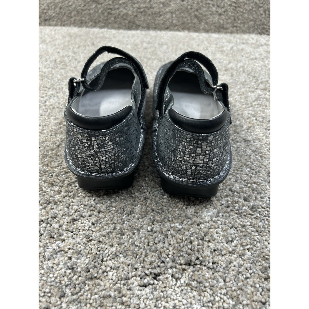 Alegria By PG Lite Women's Size 37 BEL-162 Black Gray Hook & Loop Comfort Shoes - Picture 4 of 11
